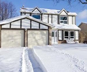 House Covered With Snow